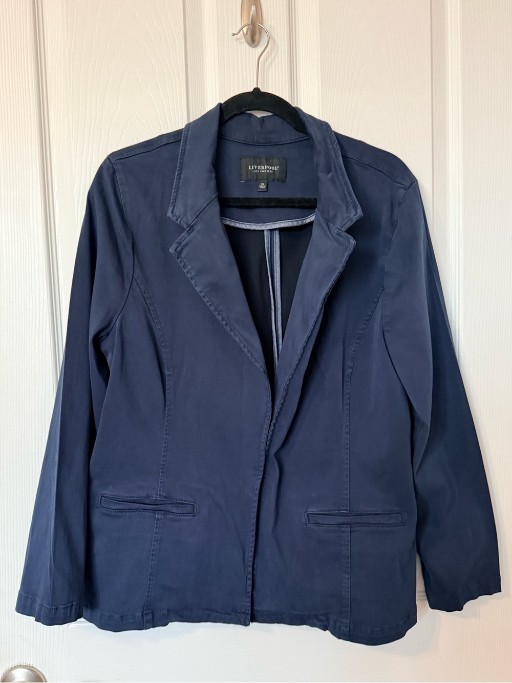 Liverpool Women's Navy Blue Tailored Blazer Jacket